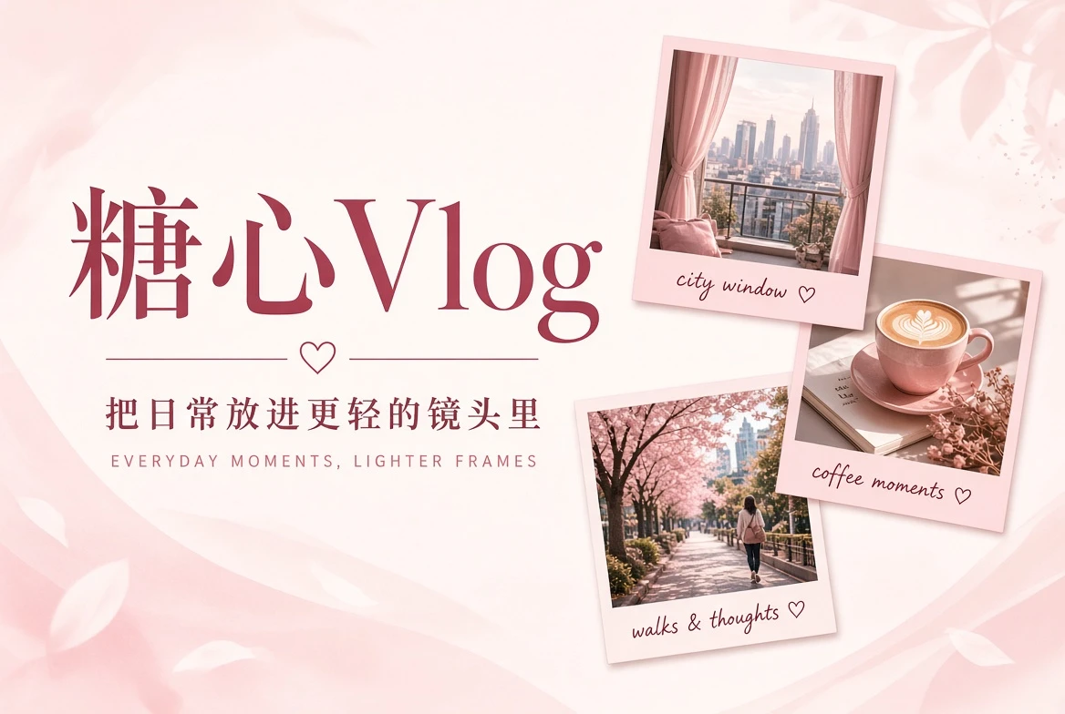 关于糖心Vlog:轻一点记录,认真一点说明